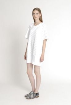 SS14 TIP OF THE ICEBERG PEARL RIB HEM TUNIC - Other Image